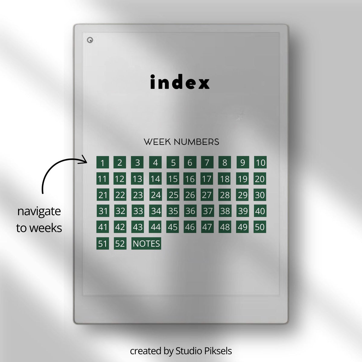 2025 Reading Planner for reMarkable Paper Pro