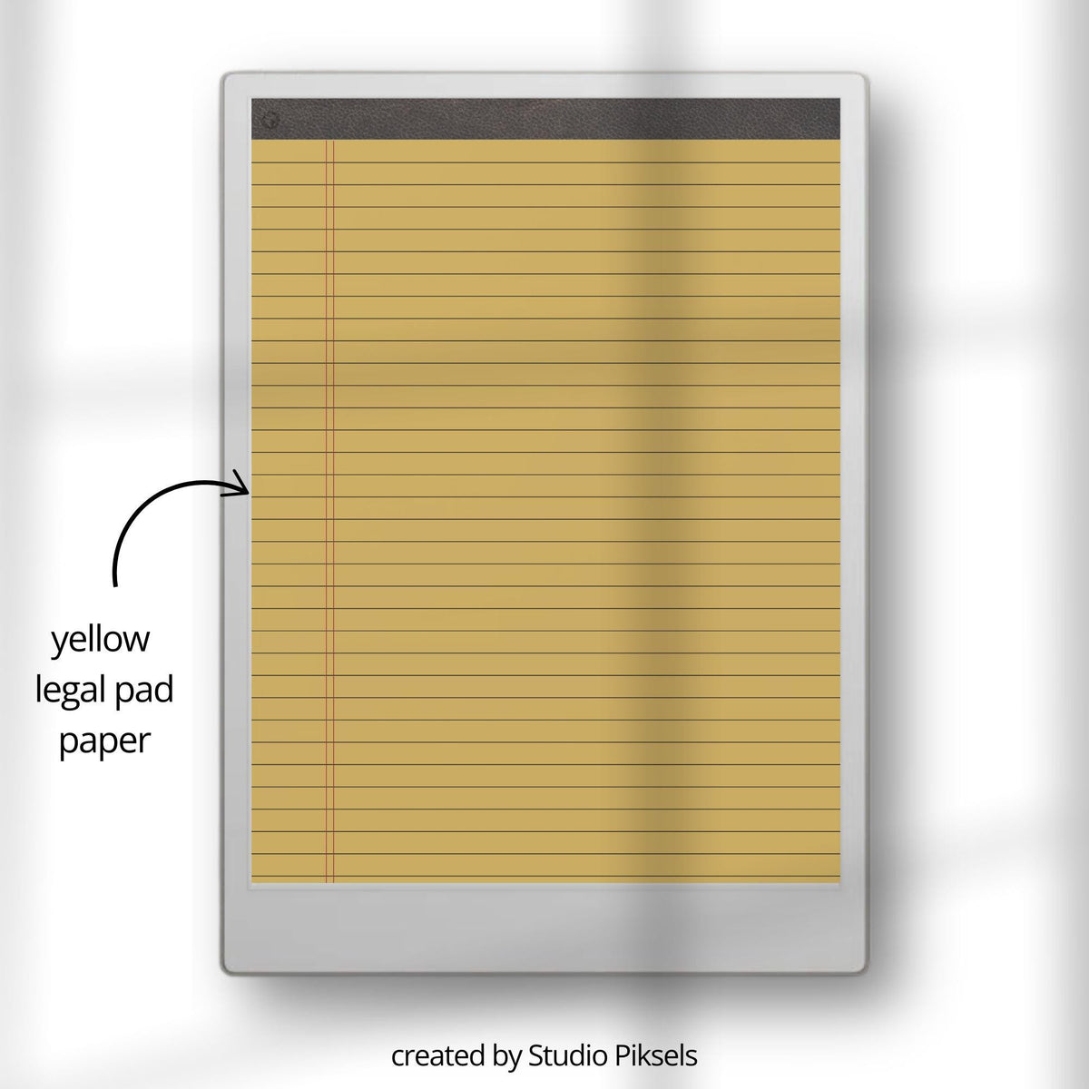 Stay organized with this structured legal pad notebook for reMarkable Paper Pro, designed to support clear, focused, and efficient digital writing.