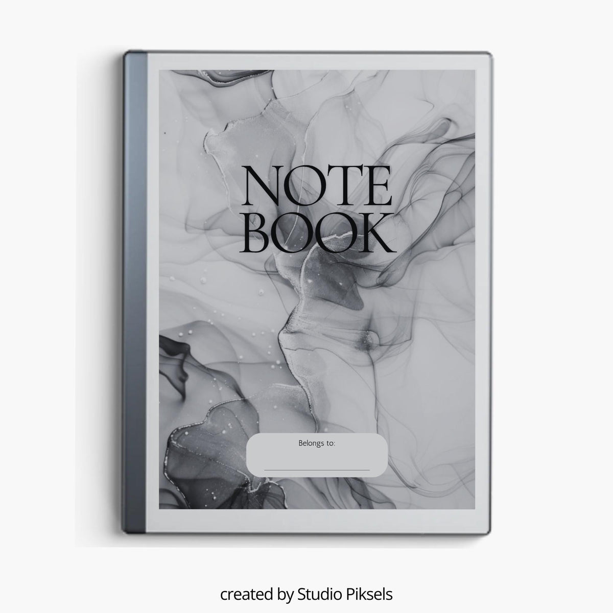 Monochrome marble notebook covers for reMarkable 2 and reMarkable Paper Pure with elegant grayscale PDF designs.