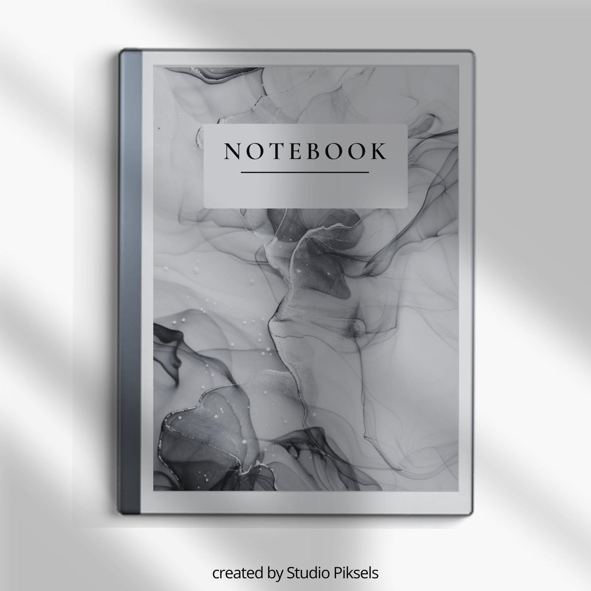Monochrome marble notebook covers for reMarkable 2 and reMarkable Paper Pure with elegant grayscale PDF designs.