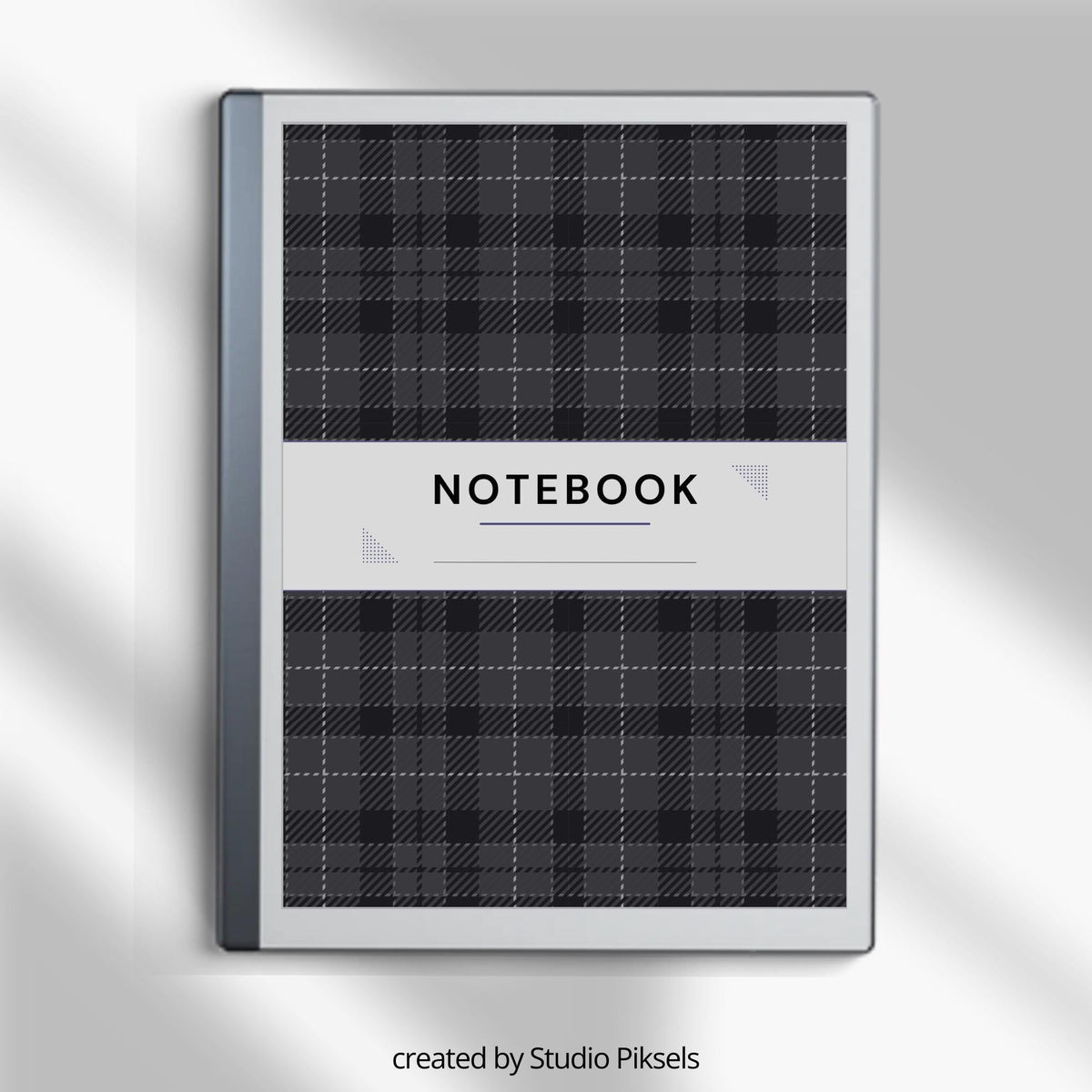 Classic pattern notebook covers for reMarkable 2 and reMarkable Paper Pure with elegant black-and-white PDF artwork