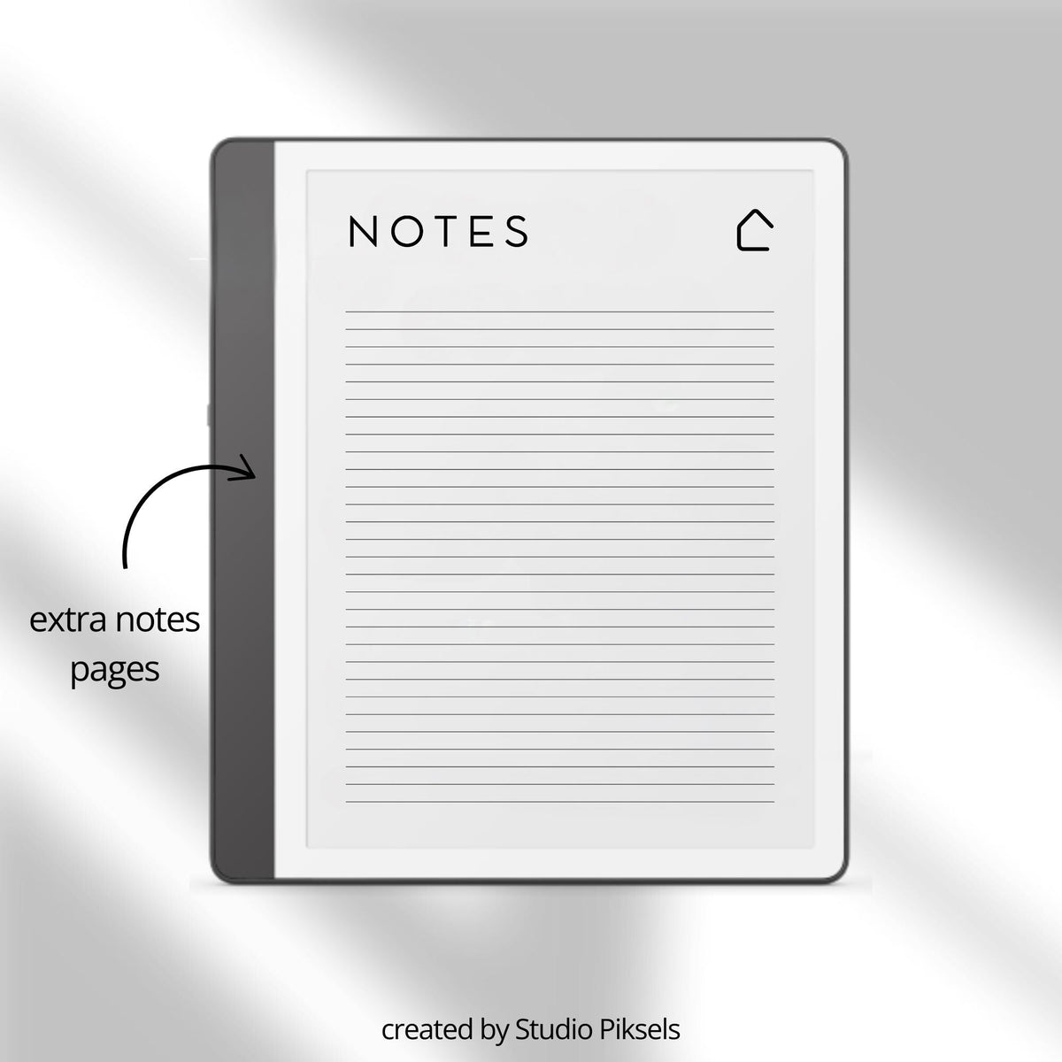 Weekly Reading Planner PDF for Kindle Scribe with hyperlinked book tracking and reading reflection pages.