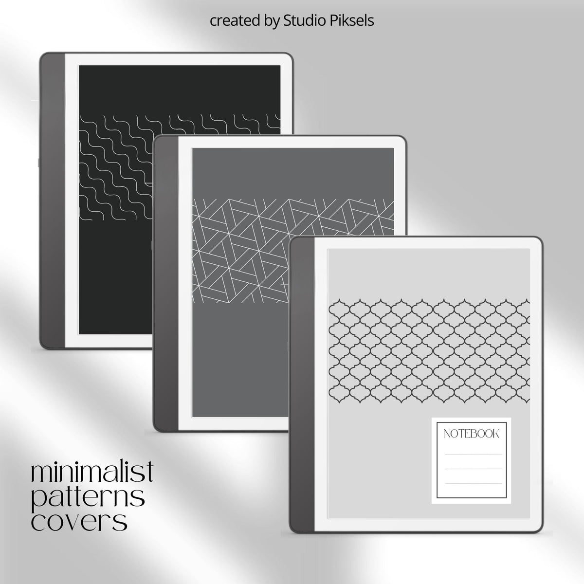 Cornell Notebook Bundle for Kindle Scribe with hyperlinked study notebooks, Cornell note-taking pages, and minimalist digital layouts.