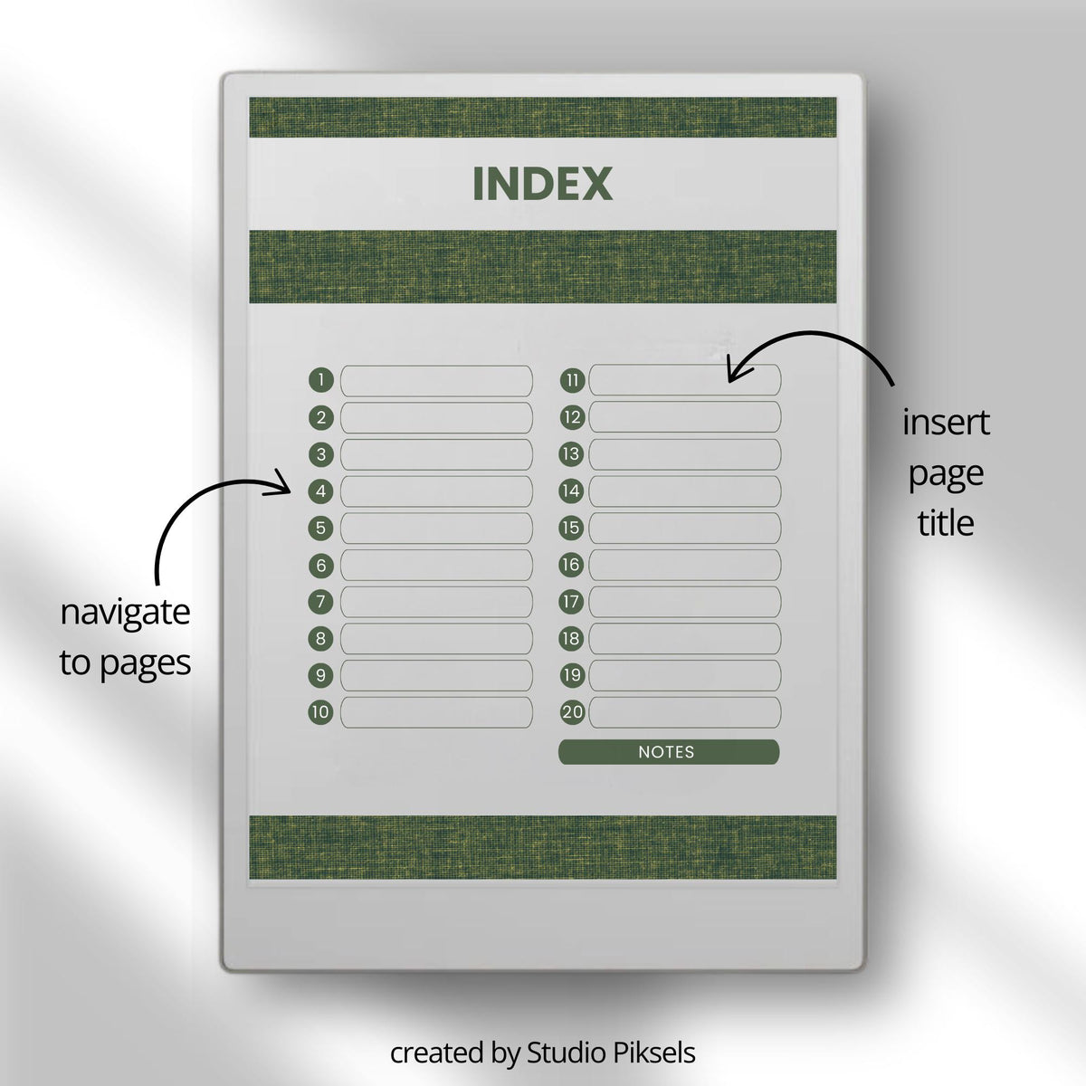Hyperlinked Work Planner Bundle for reMarkable Paper Pro with daily task planning pages, productivity layouts, interactive navigation links, and minimalist digital business planner notebooks.