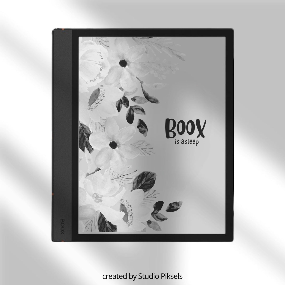 BOOX Sleep Screen Bundle with four elegant floral and botanical screen covers for BOOX and grayscale E Ink devices