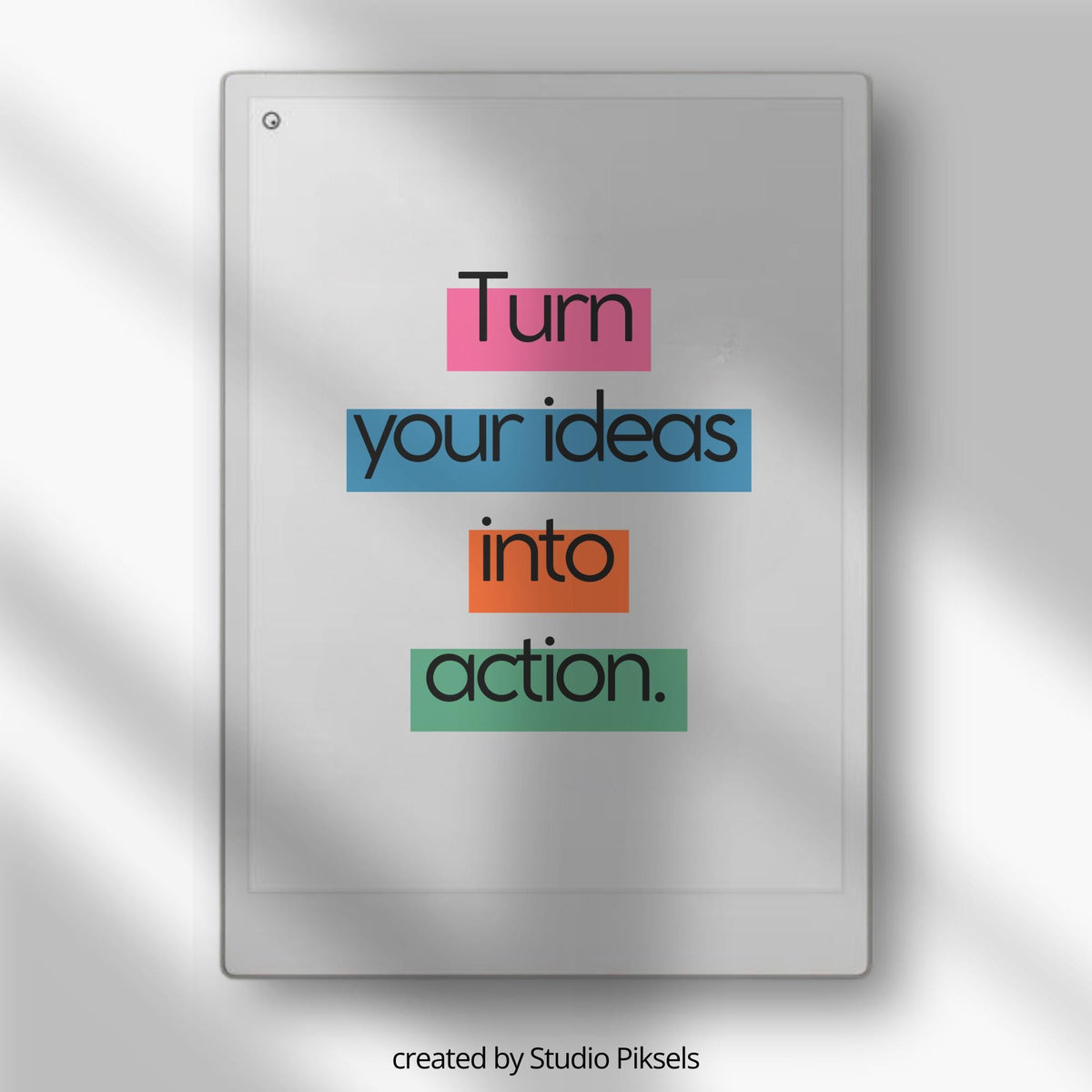Motivational Sleep Screen Bundle for reMarkable Paper Pro with 20 inspirational quote wallpapers, bold typography designs, colorful digital sleep screens, and high-resolution PNG artwork for E Ink tablets.