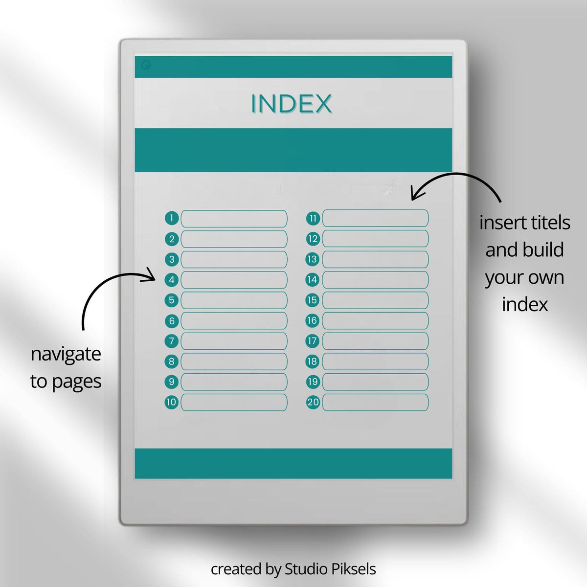 Hyperlinked Gratitude Journal Bundle for reMarkable Paper Pro with daily gratitude prompts, affirmation pages, reflection layouts, customizable indexes, and reusable digital journaling pages.