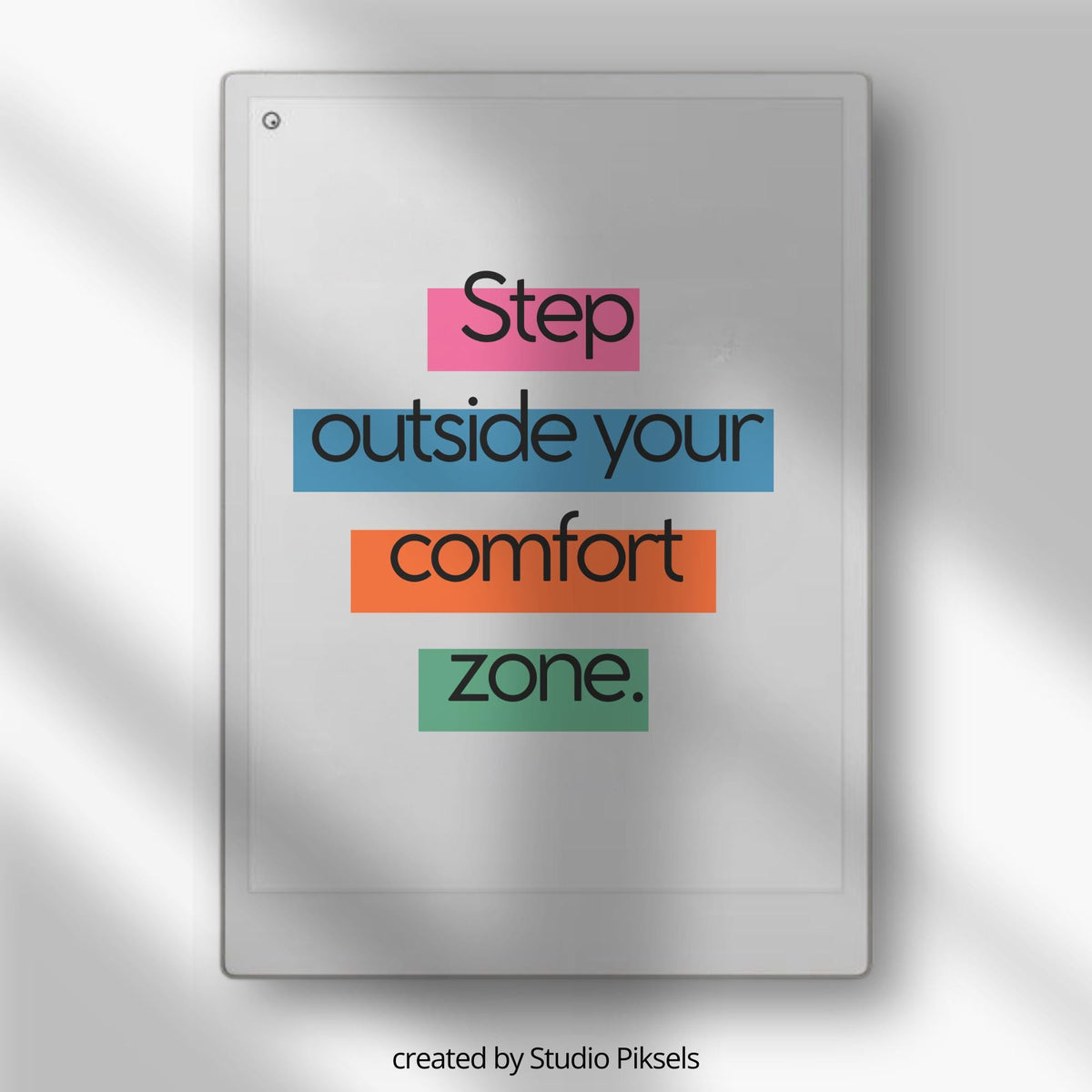 Motivational Sleep Screen Bundle for reMarkable Paper Pro with 20 inspirational quote wallpapers, bold typography designs, colorful digital sleep screens, and high-resolution PNG artwork for E Ink tablets.