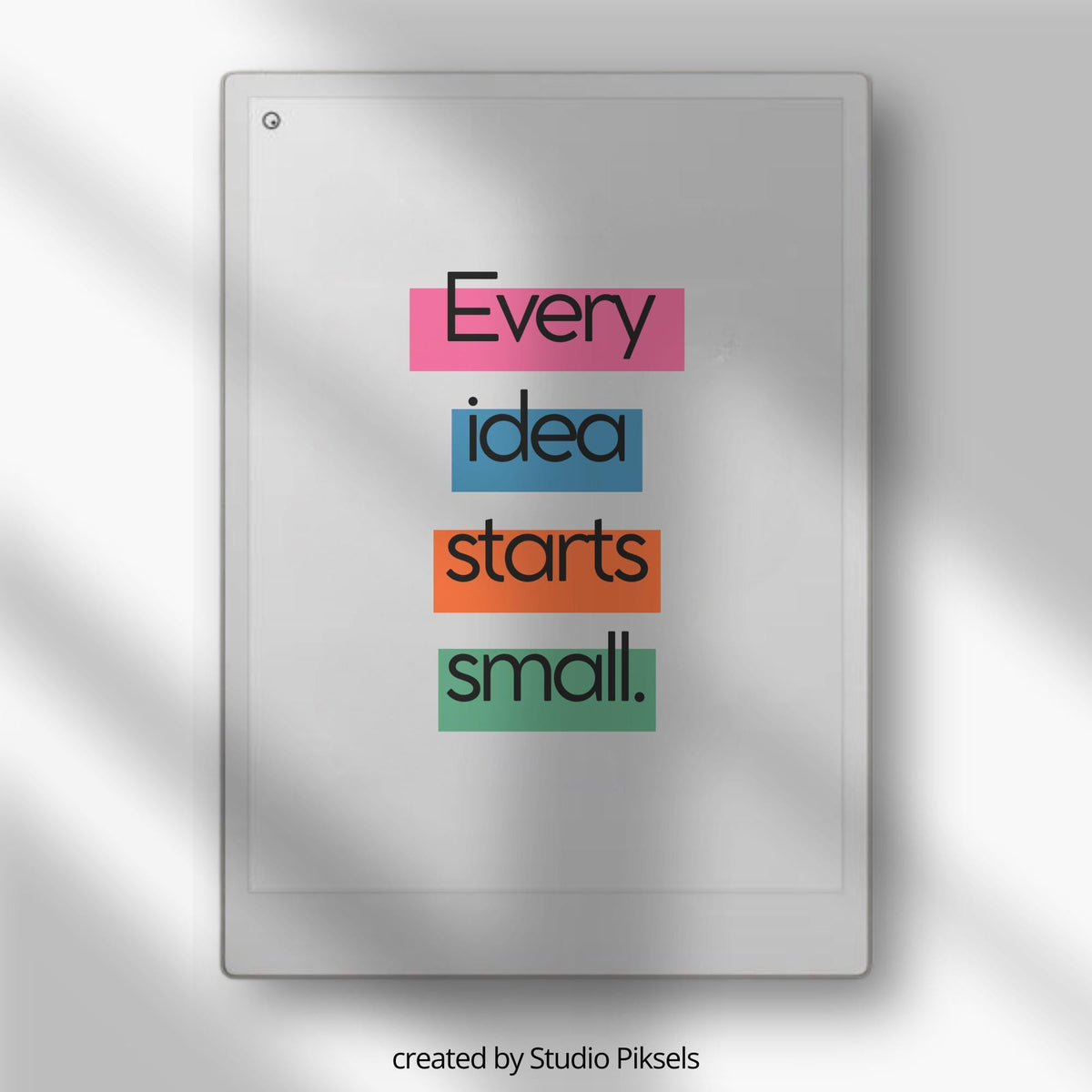 Motivational Sleep Screen Bundle for reMarkable Paper Pro with 20 inspirational quote wallpapers, bold typography designs, colorful digital sleep screens, and high-resolution PNG artwork for E Ink tablets.