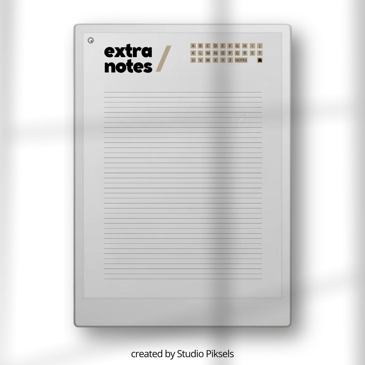 Stay organized and simplify your digital life with this structured password tracker for reMarkable Paper Pro, designed to keep your account information clear, accessible, and easy to manage.