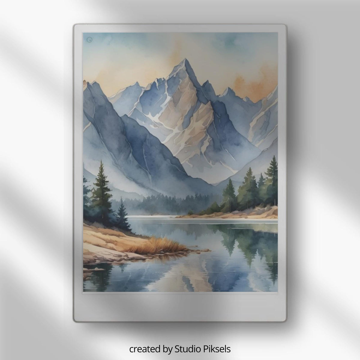  Sleep Screen Bundle for reMarkable Paper Pro. Featuring calming watercolor nature scenes, this collection includes mountain landscapes, quiet lakes, forests, and seasonal scenery designed to create a relaxing screen experience.