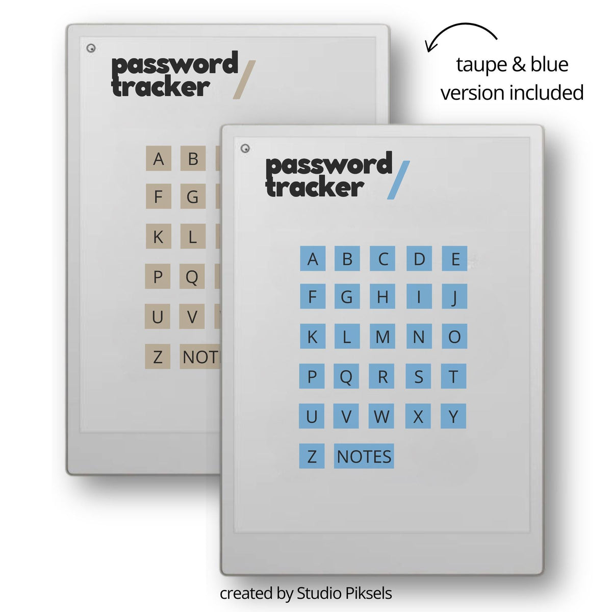 Stay organized and simplify your digital life with this structured password tracker for reMarkable Paper Pro, designed to keep your account information clear, accessible, and easy to manage.