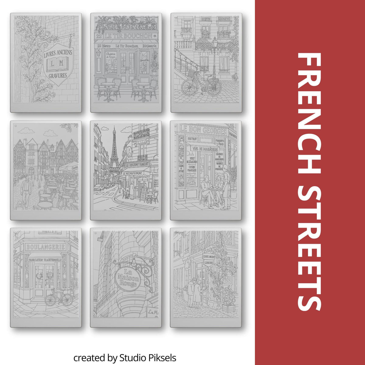 Trace your way through Europe with this calming Tracing Book Bundle, created especially for reMarkable. Inspired by real streets, villages, and coastal towns.