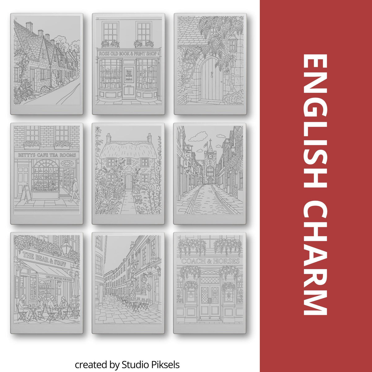 Trace your way through Europe with this calming Tracing Book Bundle, created especially for reMarkable. Inspired by real streets, villages, and coastal towns.