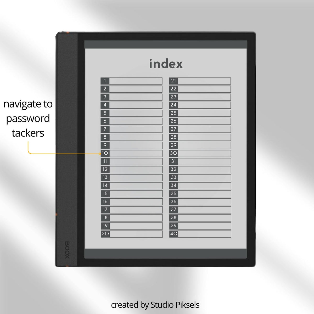 To Do List Bundle for BOOX with hyperlinked task planning pages, productivity layouts, and monochrome digital notebook designs.