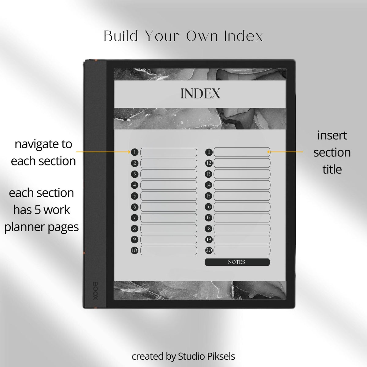 Work Planner for BOOX with Eisenhower Matrix