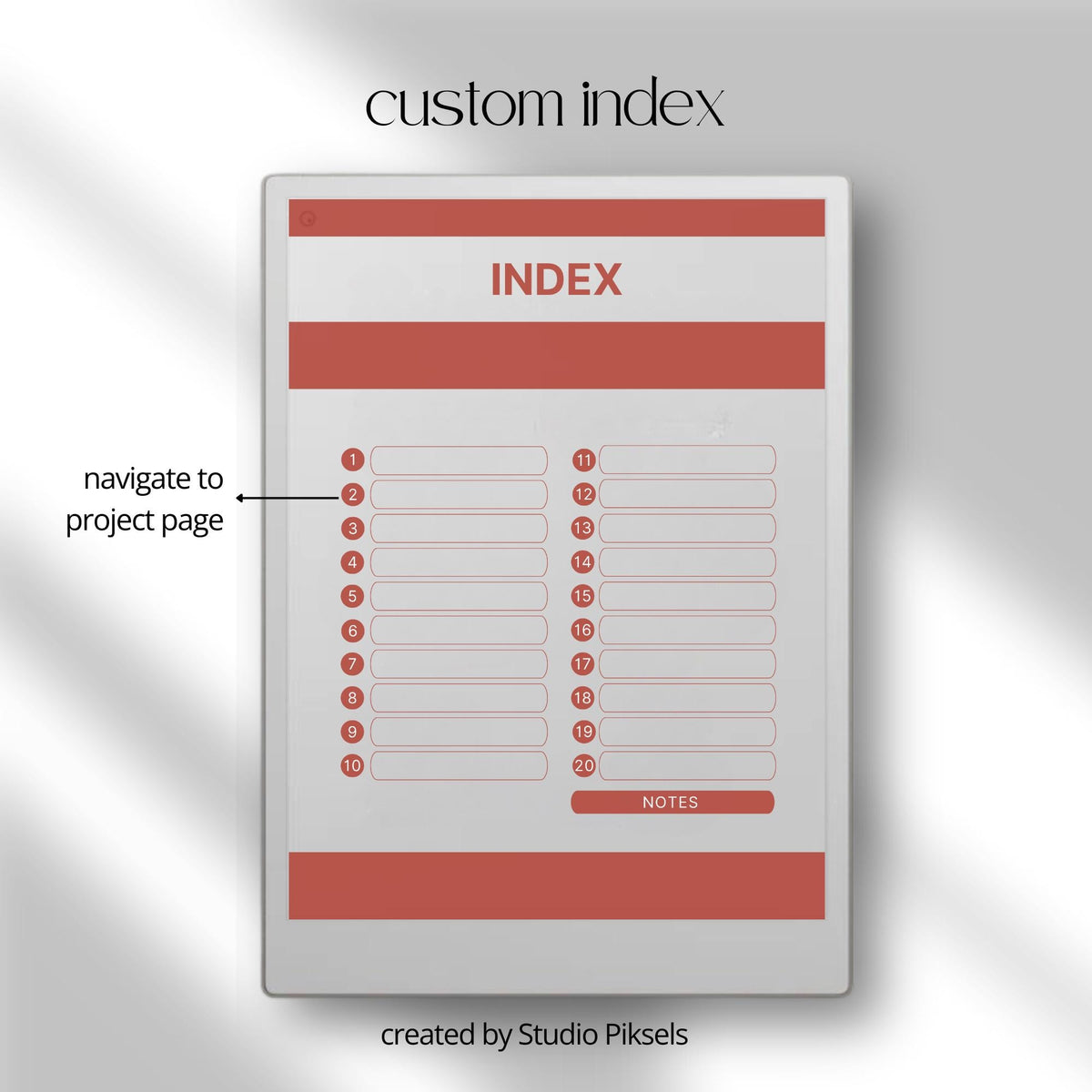 Project Planner for reMarkable Paper Pro with hyperlinked workflow pages, Kanban boards, Eisenhower Matrix layouts, timeline planners, and digital productivity tools.