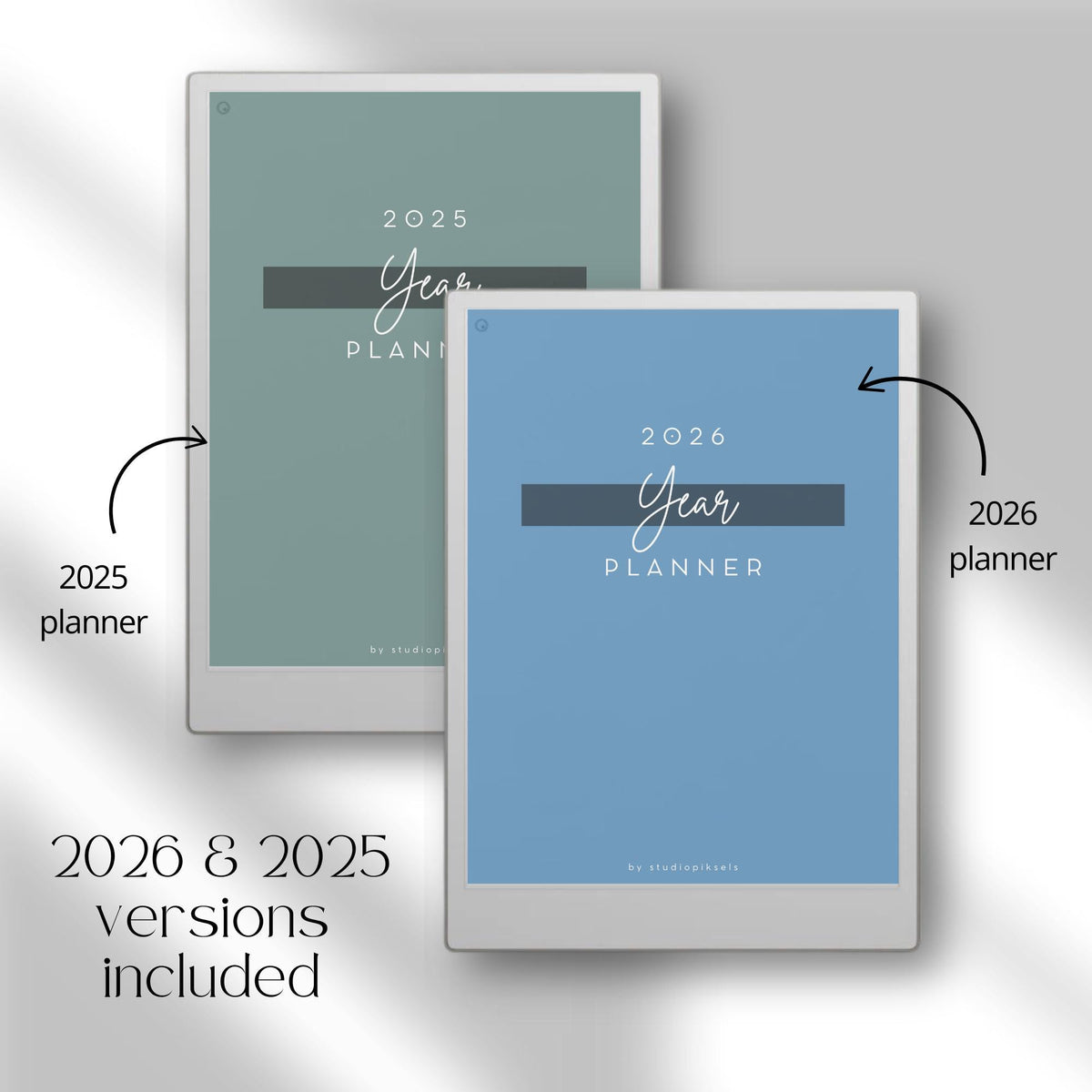 2026 Planner for reMarkable Paper Pro: Digital Hyperlinked Personal Planner, Goal Planner, Calendar and Yearly Planner for...