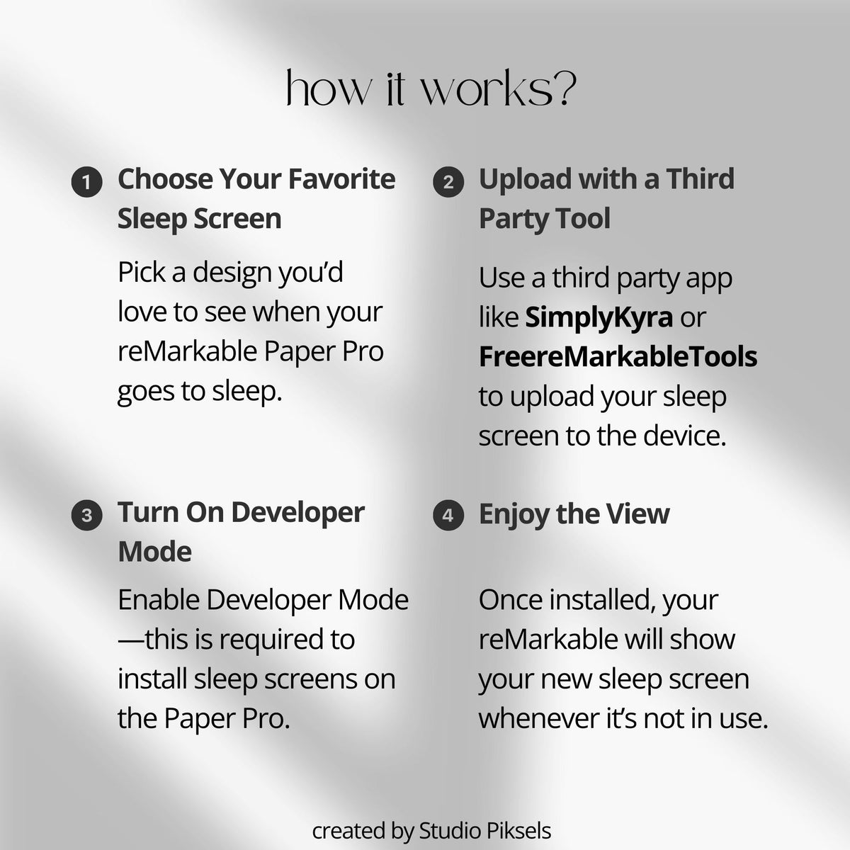 Enhance your reMarkable Paper Pro Move with this floral sleep screen bundle. Each design features soft, colorful flowers and botanical artwork, bringing a natural and calming aesthetic to your device.