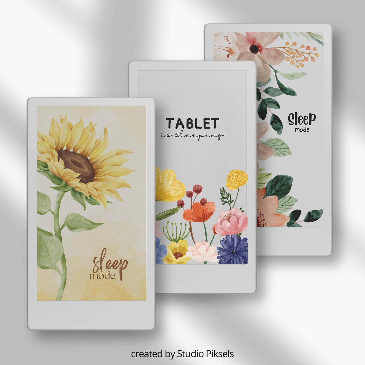 Enhance your reMarkable Paper Pro Move with this floral sleep screen bundle. Each design features soft, colorful flowers and botanical artwork, bringing a natural and calming aesthetic to your device.