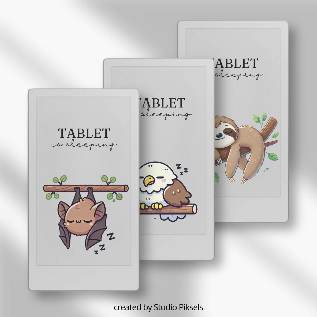 Napping Animals Sleep Screen Bundle for reMarkable Paper Pro Move: Cute Animal Sleep Mode Wallpapers & Digital Screensaver Images