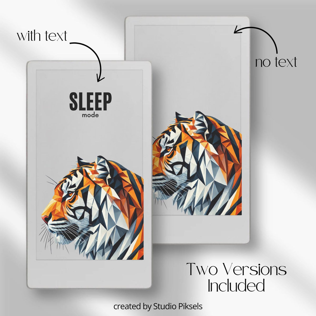 Customize your device with this Animal Art Sleep Screen Bundle designed for reMarkable Paper Pro Move. This collection includes 10 geometric animal sleep screen designs featuring modern digital artwork, bold colors, and stylized wildlife portraits that bring a creative and artistic look to your device during sleep mode.