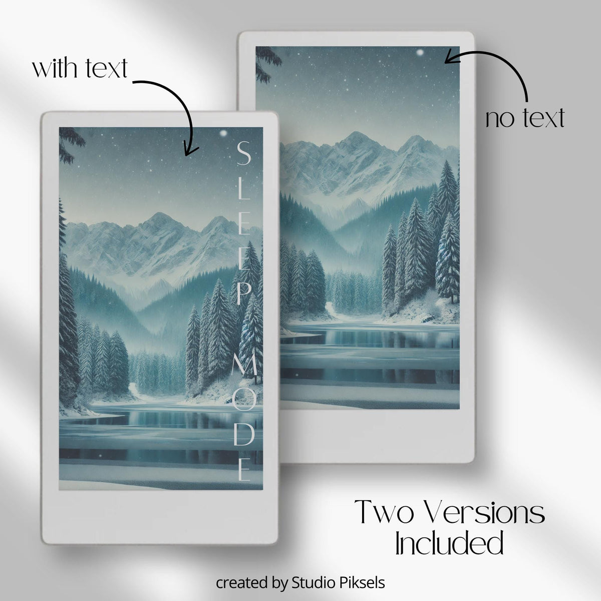 Transform your reMarkable Paper Pro Move into a winter retreat with this seasonal sleep screen bundle. Featuring cabins, snowy forests, and starry nights, each design adds a cozy and calming atmosphere to your device.