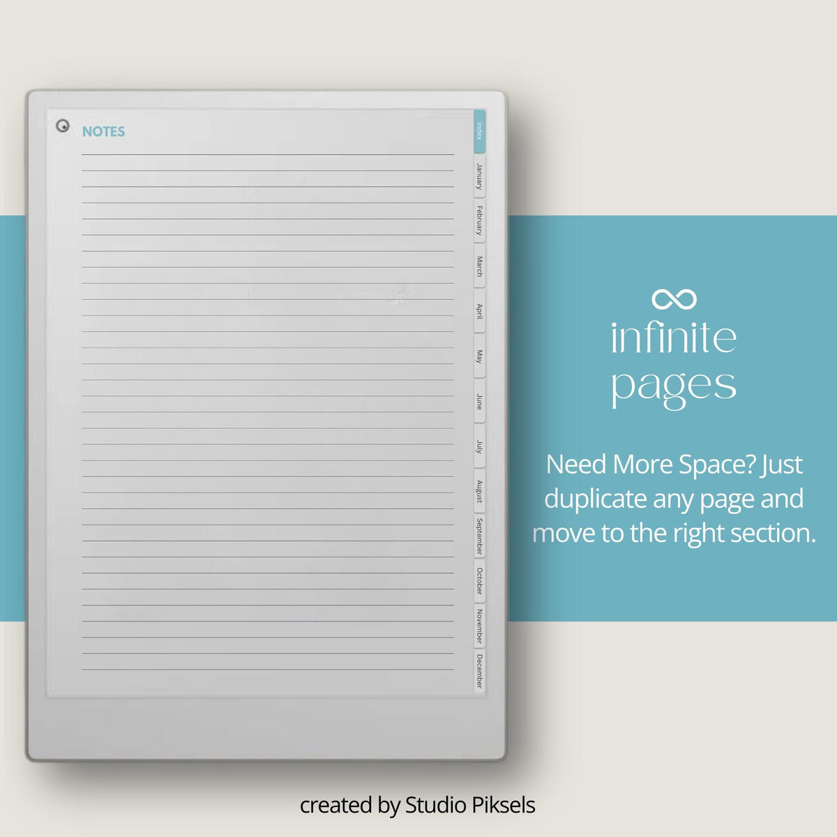 Stay organized throughout 2026  with this Daily Planner for reMarkable Paper Pro. Designed to combine planning, scheduling, journaling, goal setting, and personal reflection.