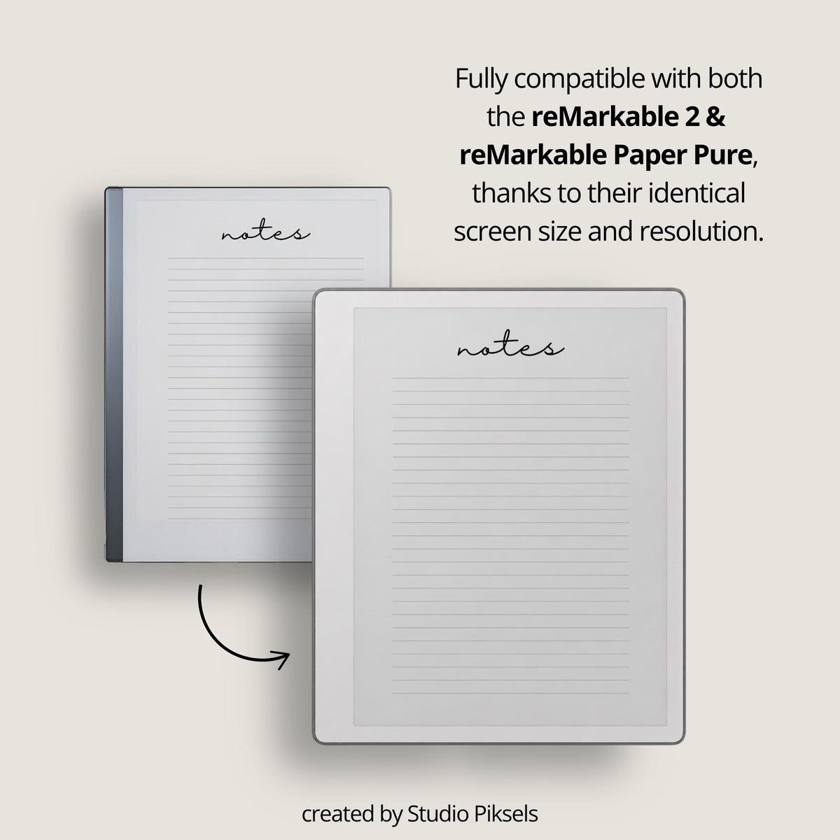 Custom Infinite Notebook for reMarkable Paper Pure