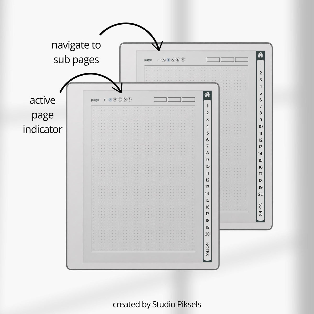 Custom Index Notebook Bundle for reMarkable Paper Pure