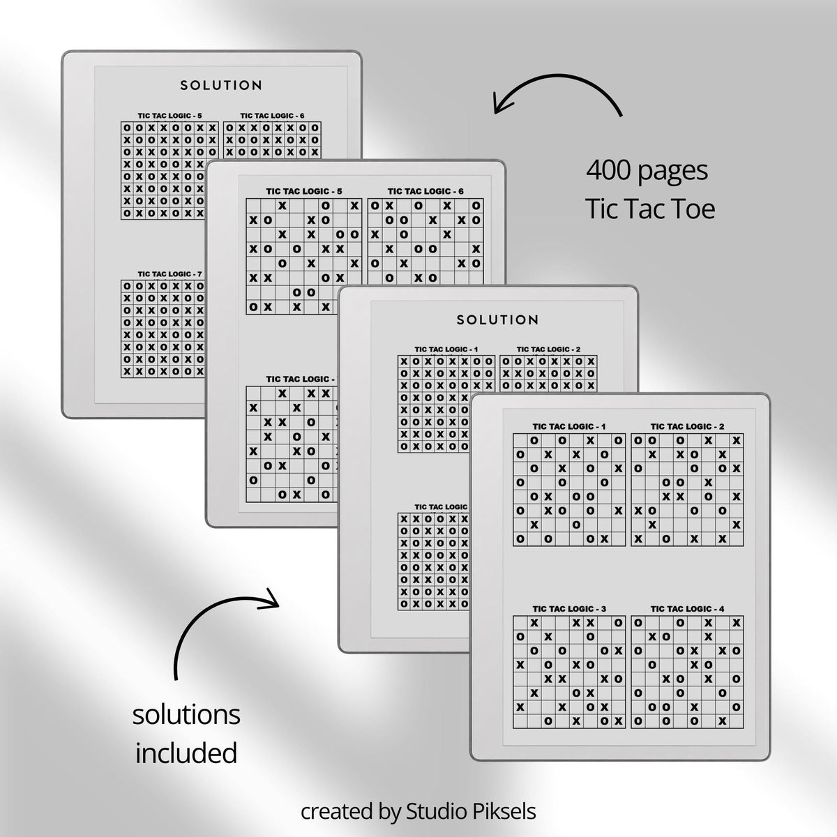 Ultimate Puzzle Book Mega Bundle for reMarkable Paper Pure digital product preview.