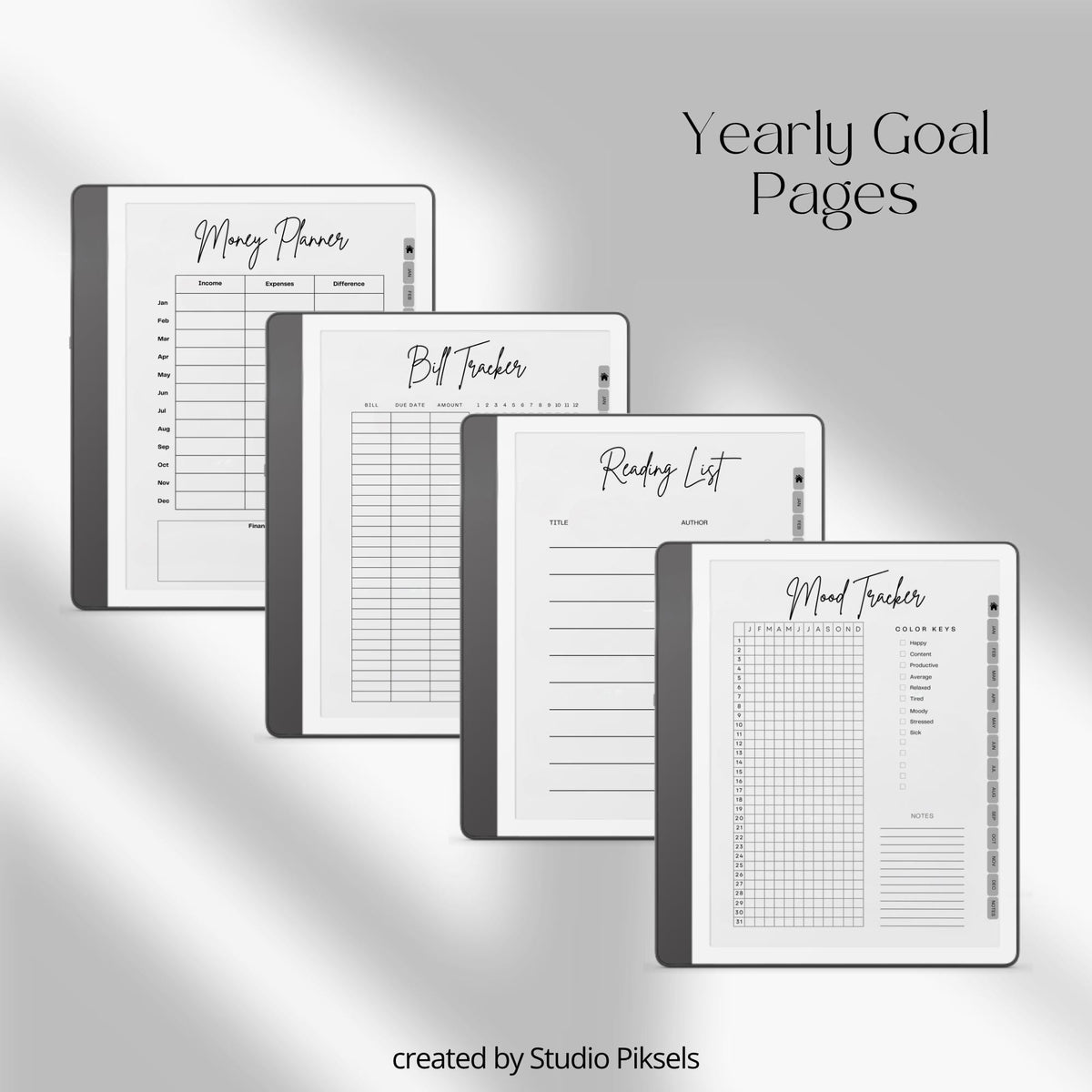 Organize two full years with clarity and structure using this 2026 and 2027 Planner Bundle designed for Kindle Scribe