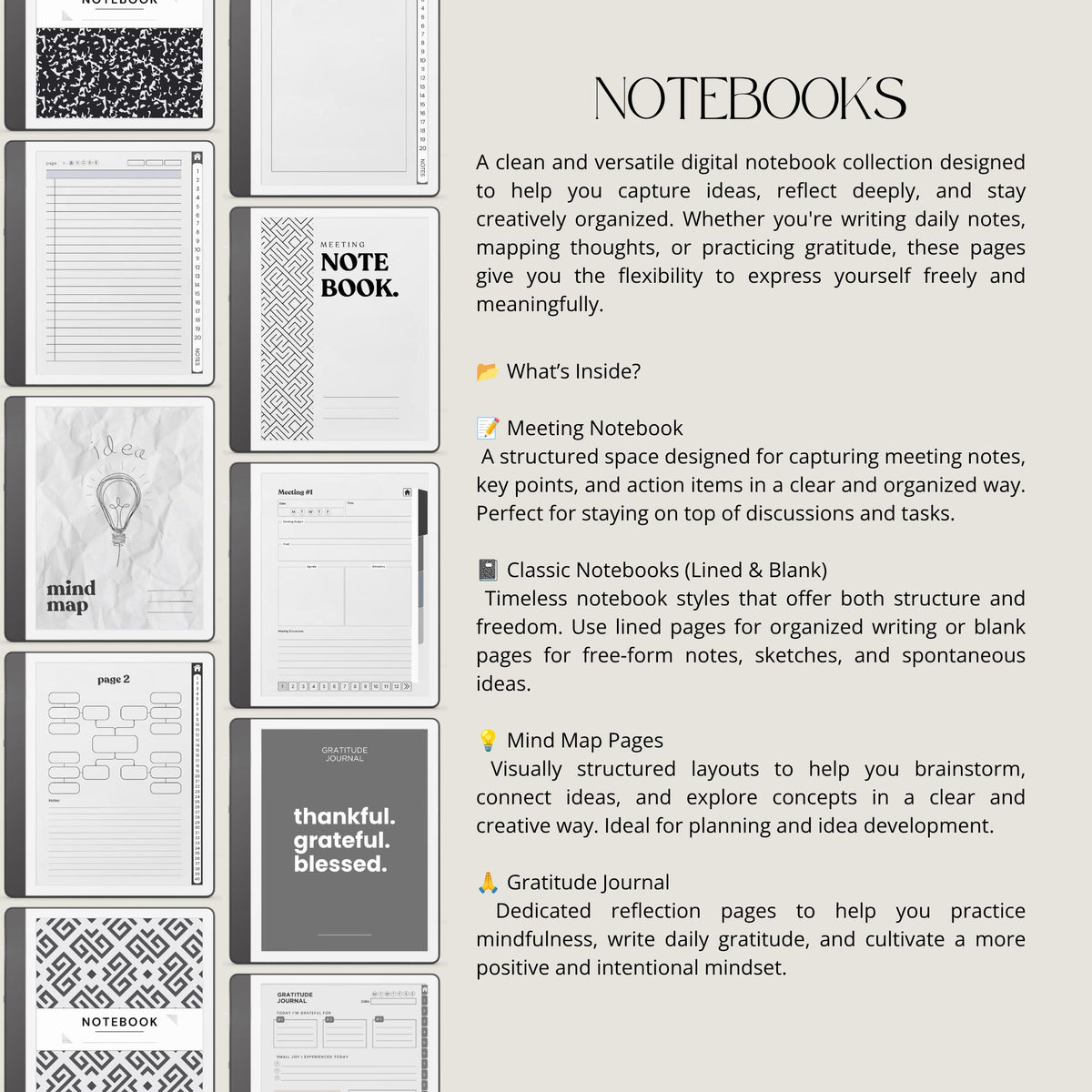 Starter Bundle for Kindle Scribe digital product preview.