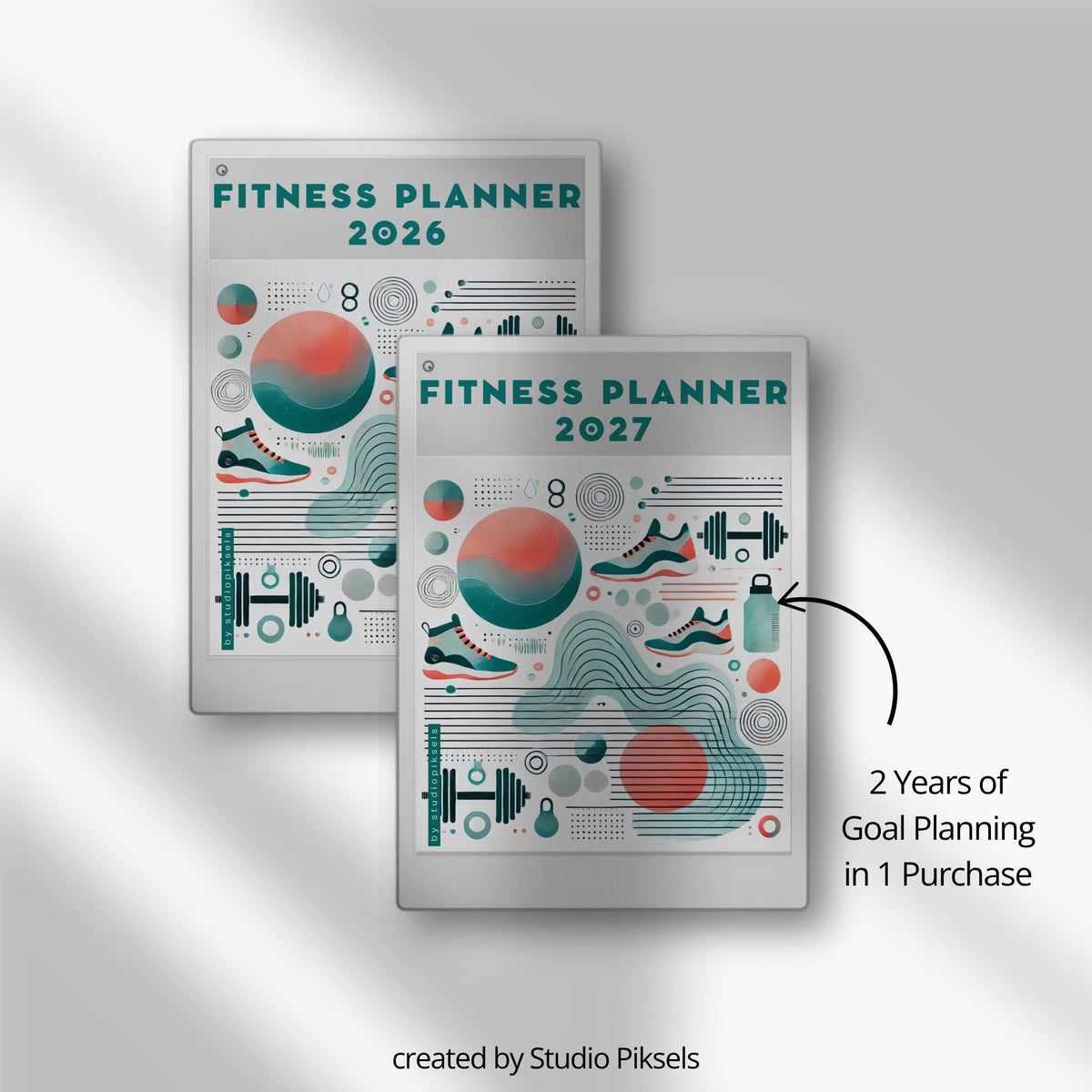 This planner for reMarkable Paper Pro combines monthly planning, workout tracking, and habit monitoring in a clean digital layout. It is built to support long-term fitness routines with simple navigation and structured pages.
