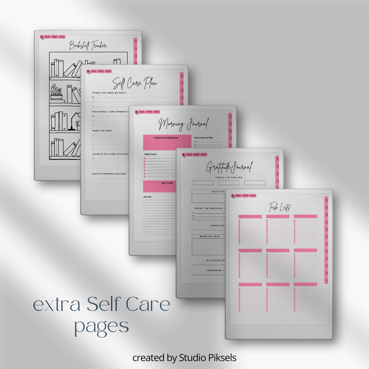 2026 + 2027 Self Care Planner for reMarkable Paper Pro