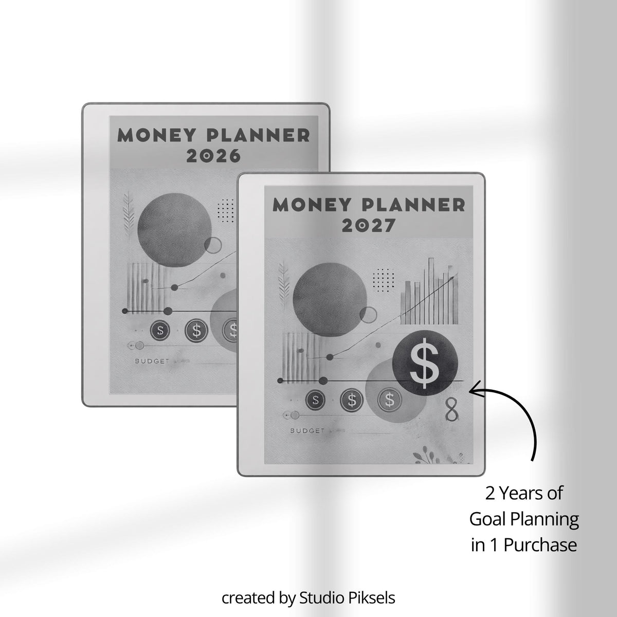 Plan yearly and monthly budgets using a hyperlinked budget planner on reMarkable 2.