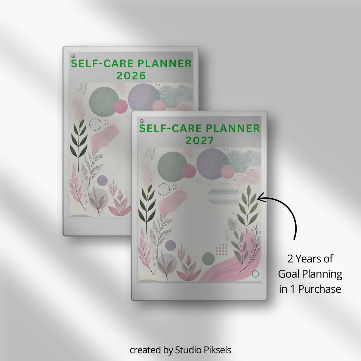 2026 + 2027 Self Care Planner for reMarkable Paper Pro