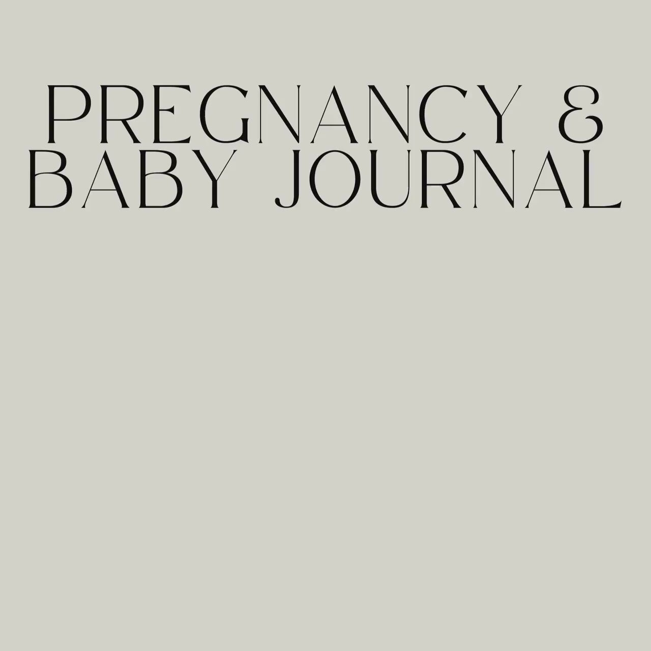 Digital Pregnancy Journal & Baby Milestone Journal for reMarkable Paper Pro