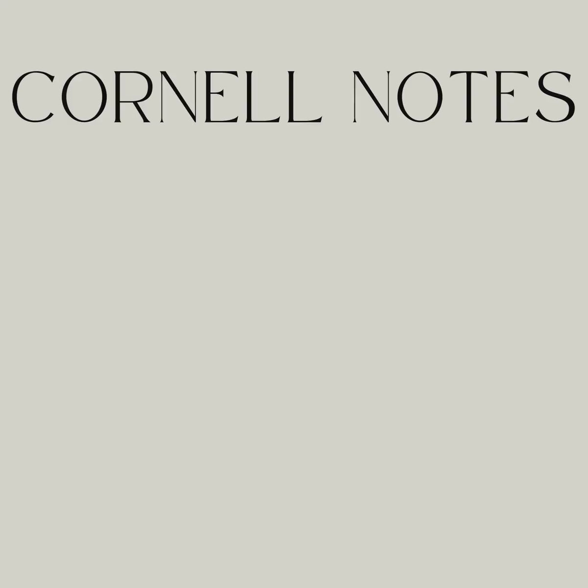Hyperlinked Cornell Notes Bundle for reMarkable Paper Pro
