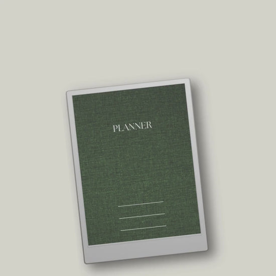 Hyperlinked Work Planner Bundle for reMarkable Paper Pro with daily task planning pages, productivity layouts, interactive navigation links, and minimalist digital business planner notebooks.