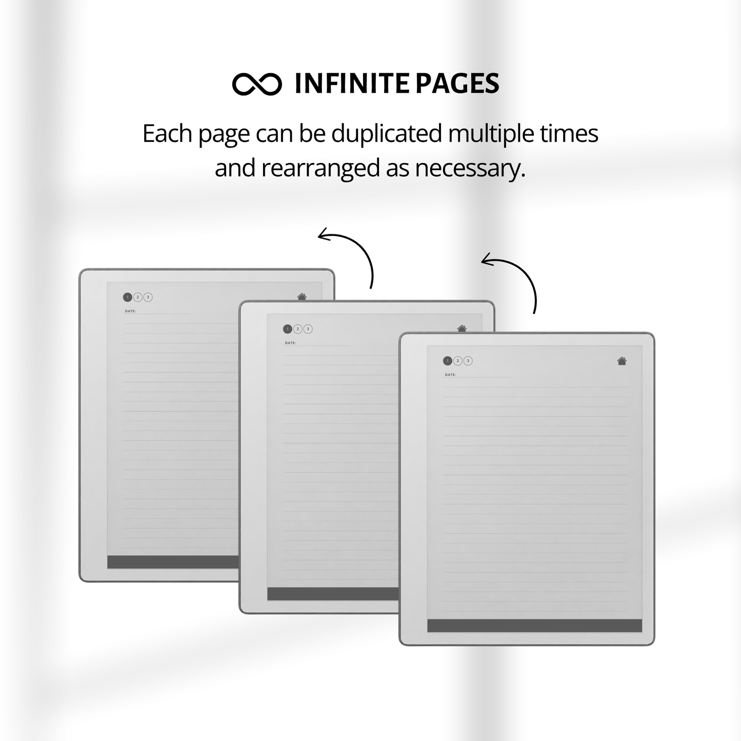 Interactive To Do List Notebook for reMarkable Paper Pure