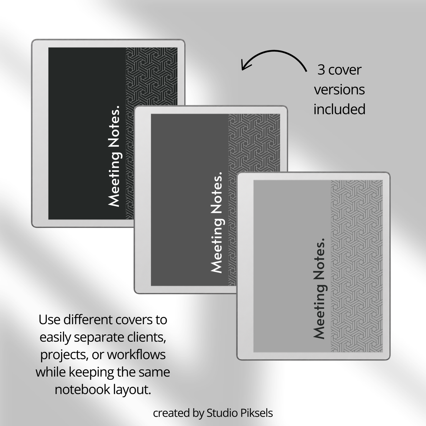 Meeting Minutes Notebook Bundle for reMarkable Paper Pure