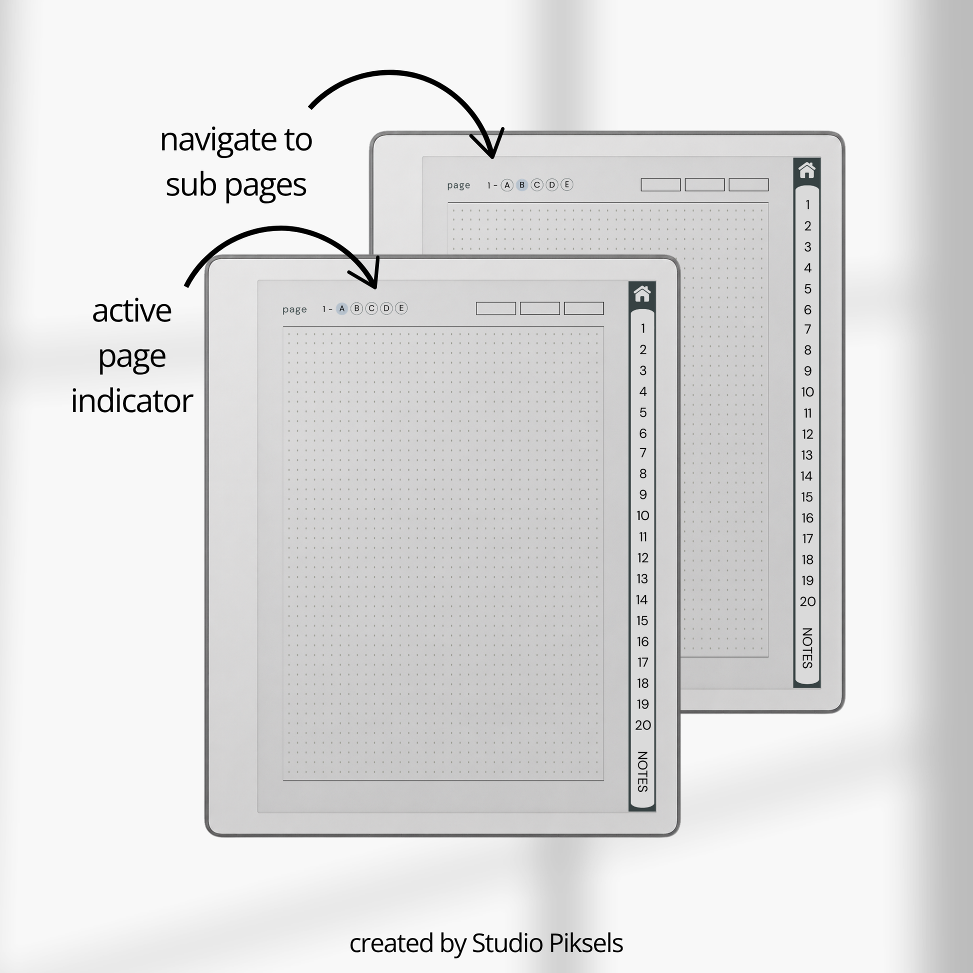Custom Index Notebook Bundle for reMarkable Paper Pure