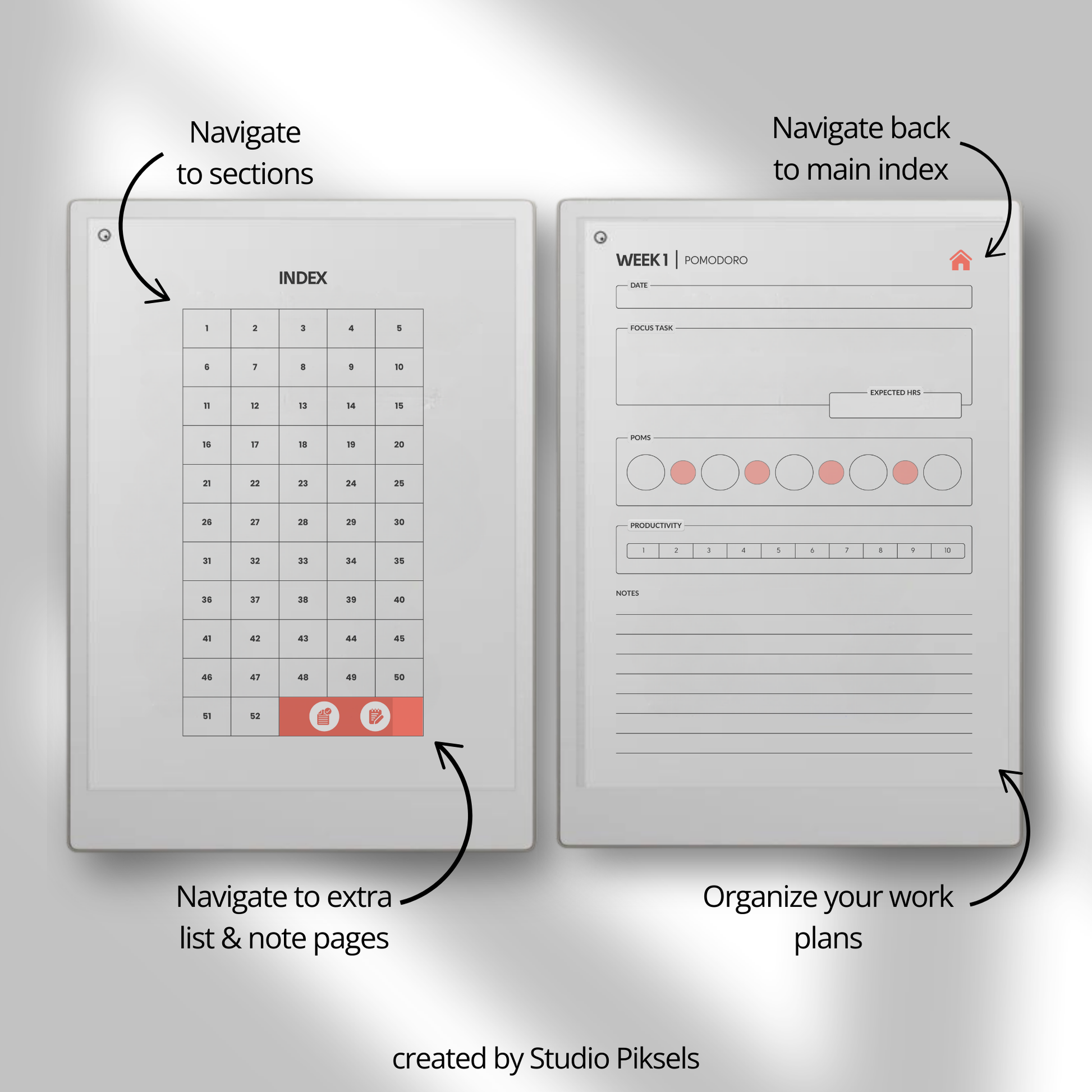 Pomodoro Productivity Tool for reMarkable Paper Pro