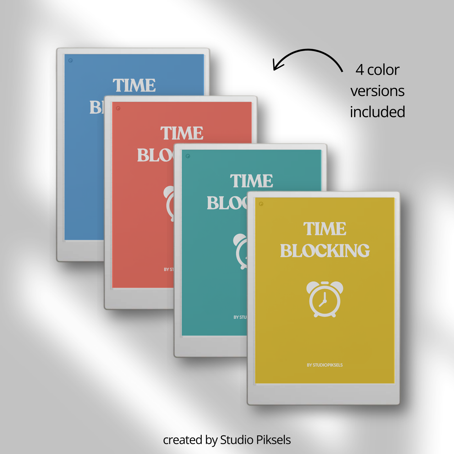Landscape Time Blocker With Week Schedule for reMarkable Paper Pro