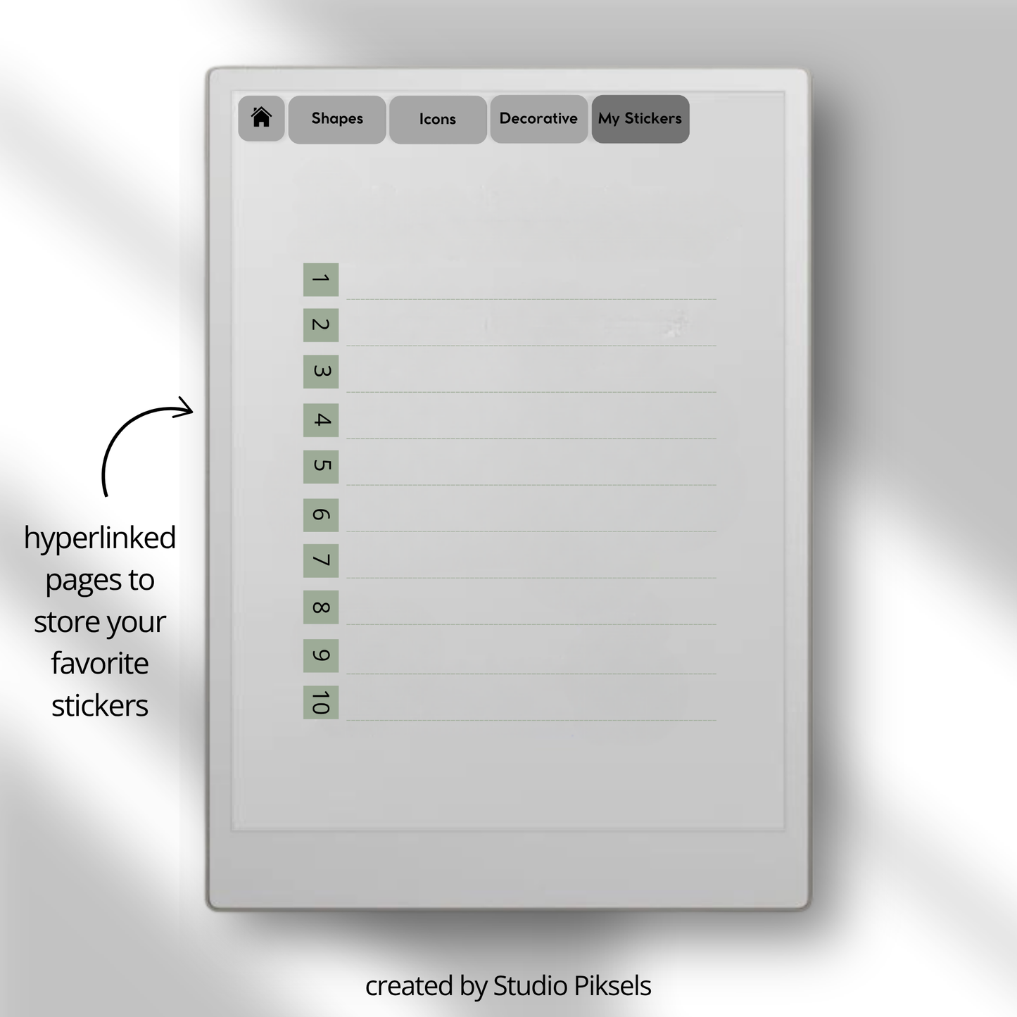 Create personalized digital stickers with this traceable sticker kit designed for reMarkable Paper Pro, reMarkable Paper Pure, and reMarkable 2. 