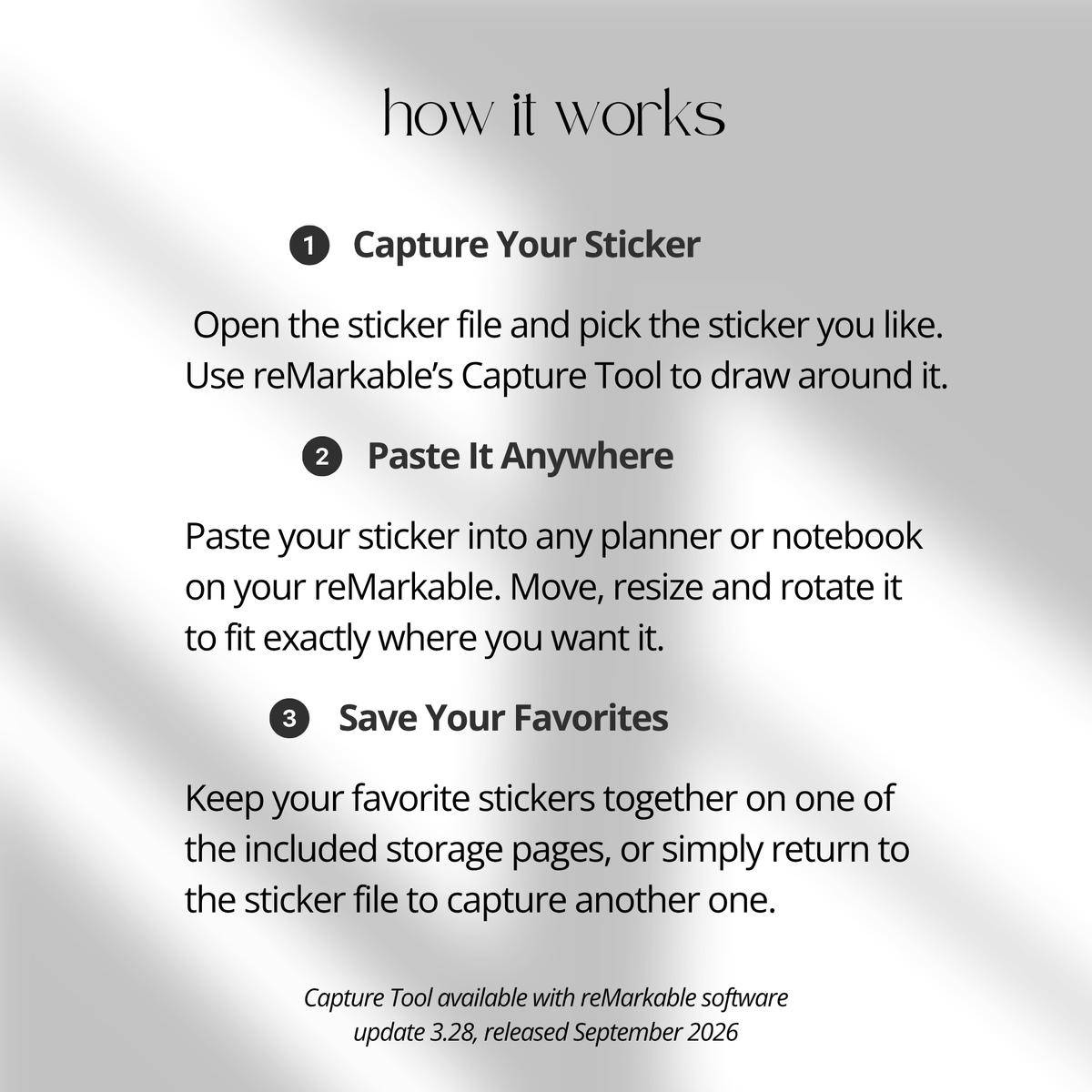 Create personalized digital stickers with this traceable sticker kit designed for reMarkable Paper Pro, reMarkable Paper Pure, and reMarkable 2. 